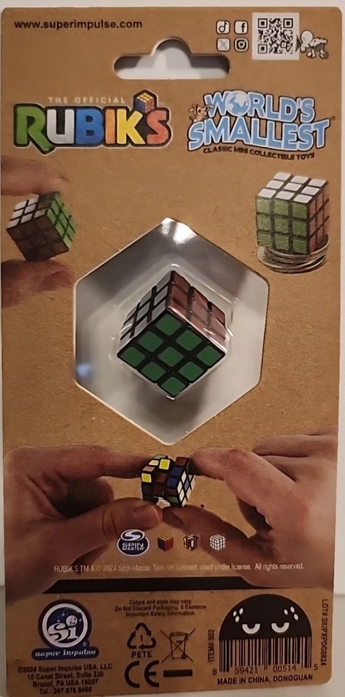 World’s Smallest Rubik’s Cube – Tiny Puzzle Toy for Collectors & Fun | Mini Cube