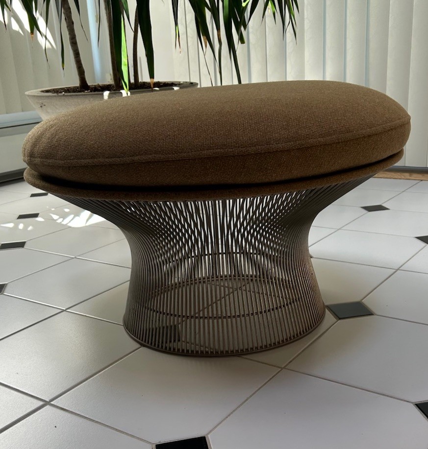 Warren Planter For Knoll Nickel Mushroom Ottoman