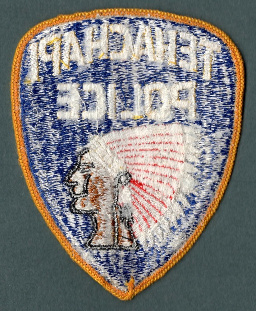 Tehachapi California Police Patch Set - left / right - Authentic