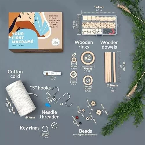 MIGO Creates Macrame Kit for Beginners 126 Macrame Supplies and 7 Projects EBook