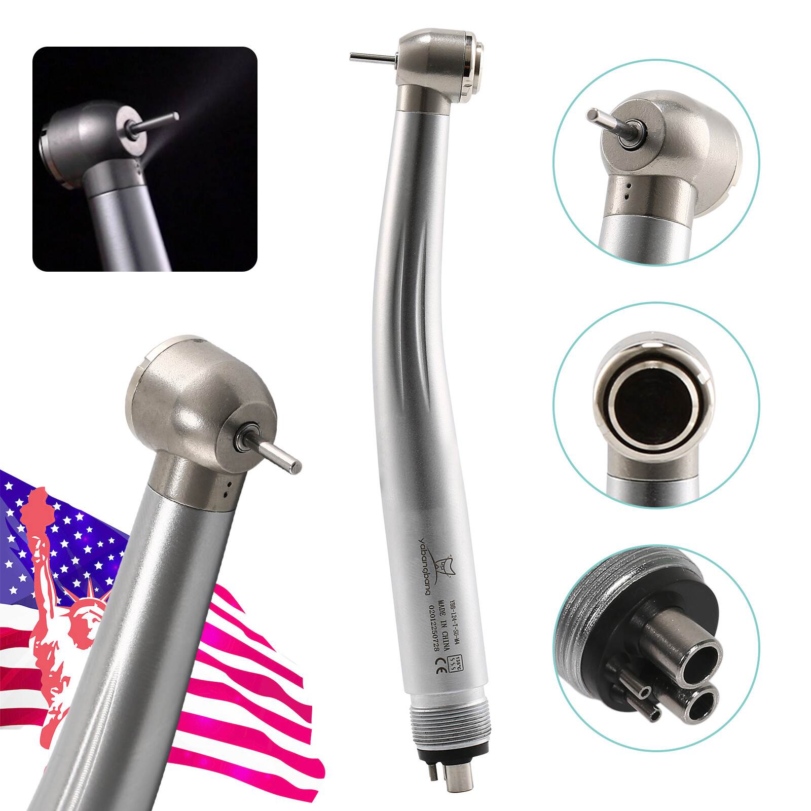 10* NSK PANA MAX Style Dental High Speed Air Turbine Handpiece Push Button 4Hole