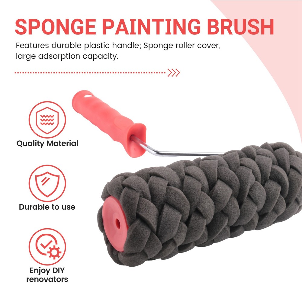 Pattern Paint Roller Tool Environmental Stamp Painting Decorative Cylinder1445
