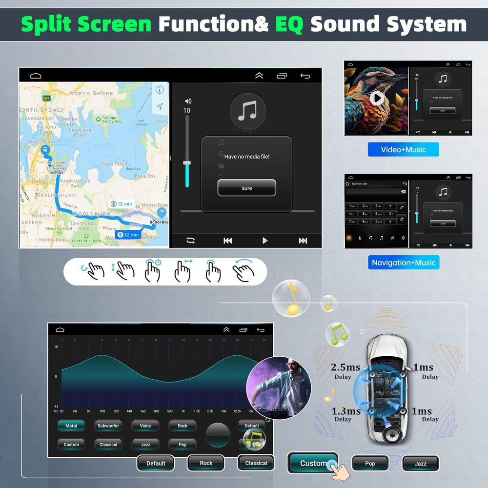 Transit Custom 2013-2019 Android 13 Stereo 9.7 Touchscreen Wireless Carplay