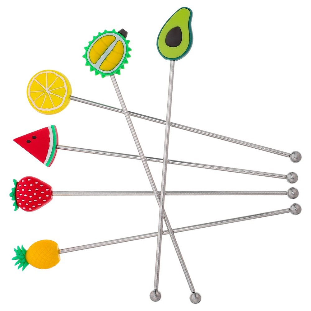 6 Pcs Stirrers for Mixed Drinks Bartending Stick Coffee Mixing Tools