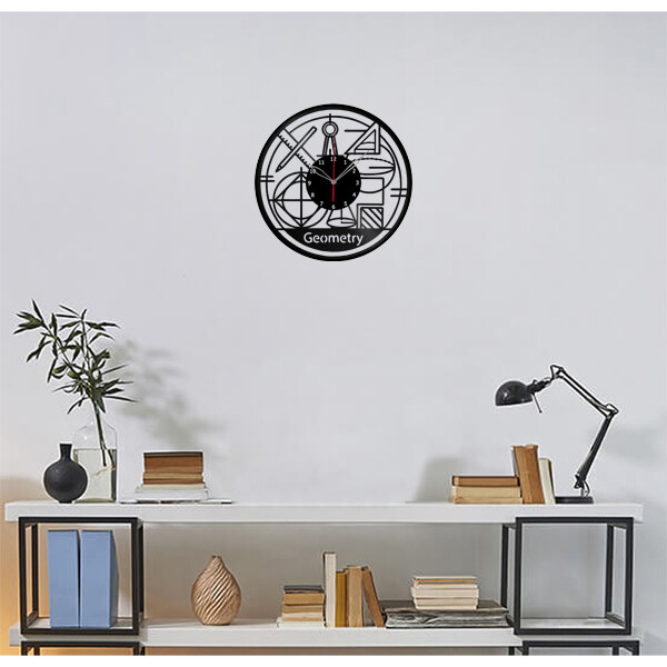 Vinyl Clock Geometry Wall Clock Unique Art Vinyl Record Wall Clock 1122