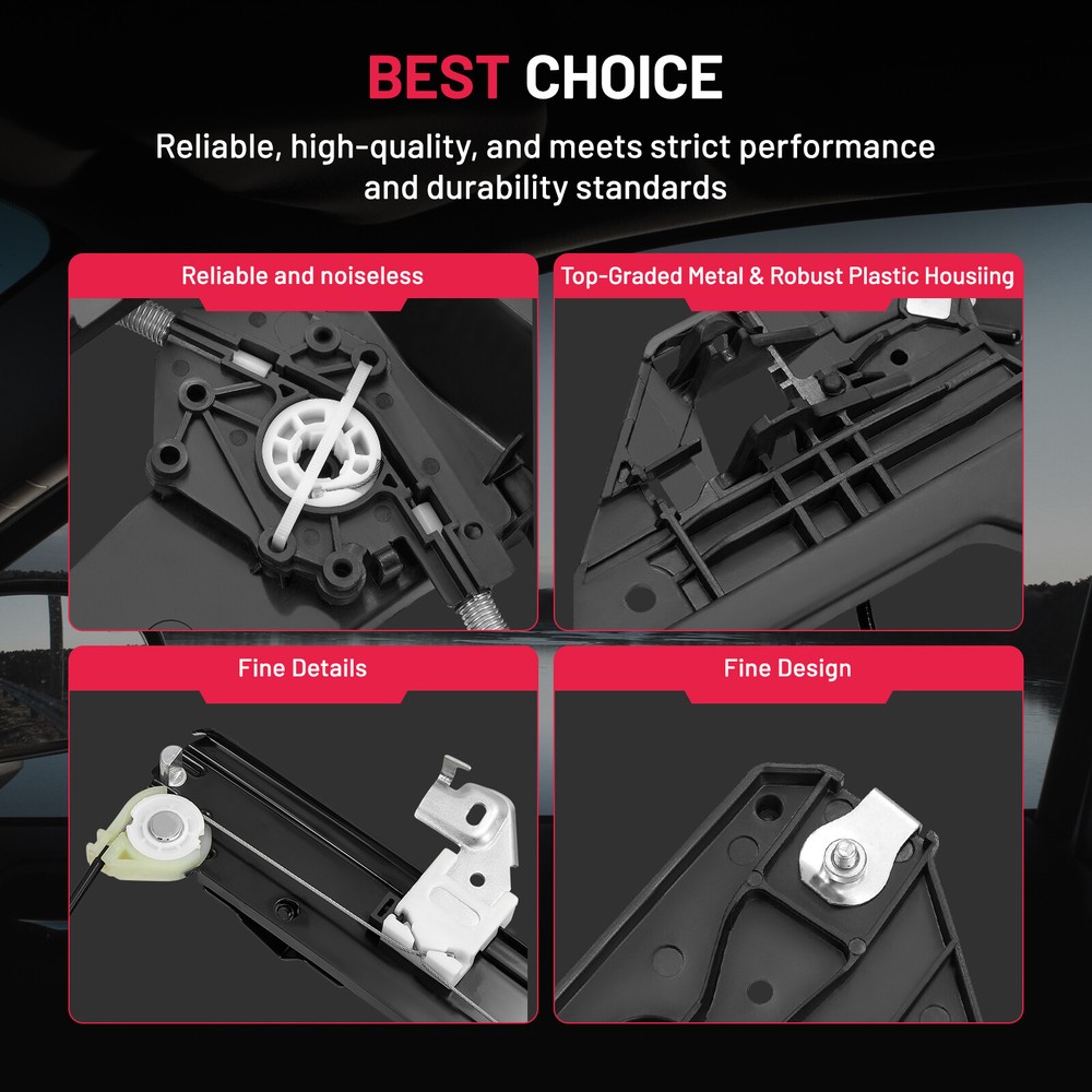 Front Left Power Window Regulator Without Motor For Ford Expedition 2003-2006