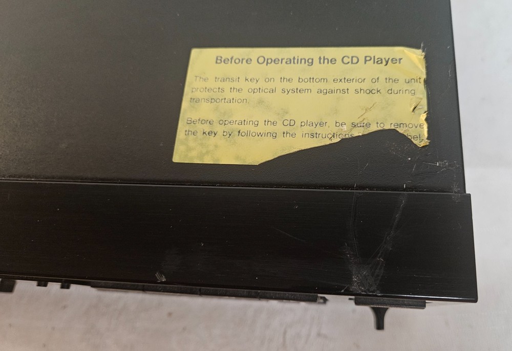 Sony CDP-C69ES 5 Disc Carousel CD Player Changer NO Remote WORKING