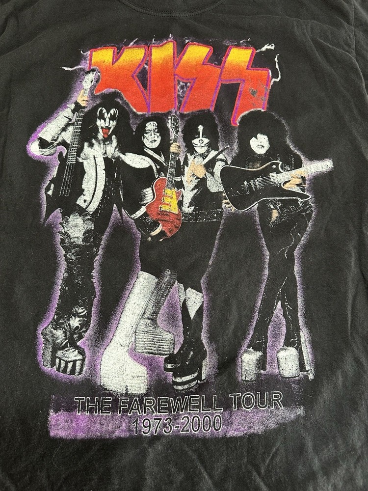 Kiss The Farewell Tour 2000 Concert T-Shirt Size L North American Tour Dates