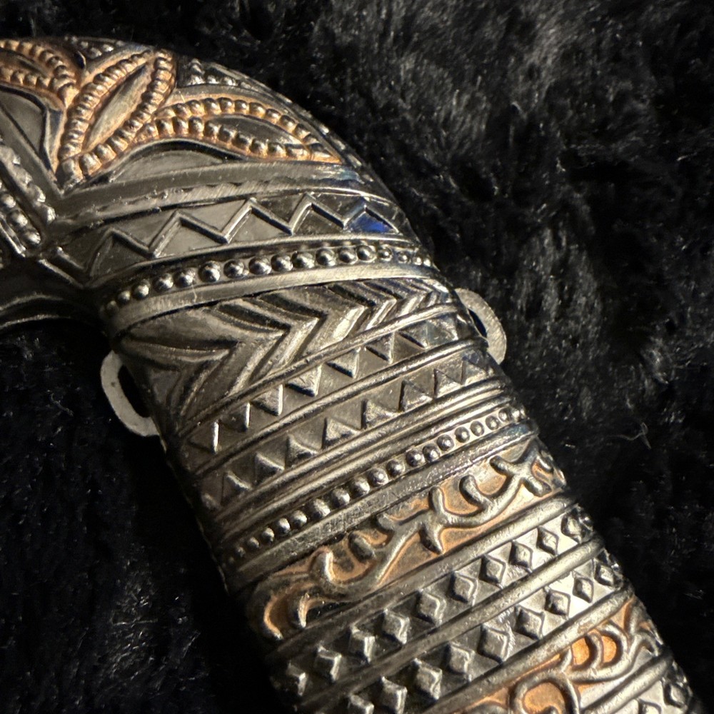 Omani Khanjar Replica Dagger Middle Eastern Knife Silver Gold 2 Tone
