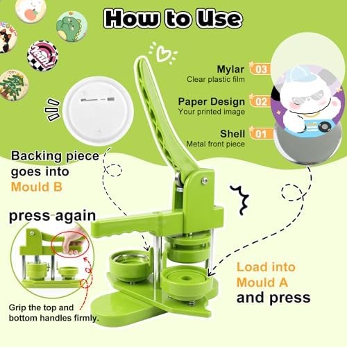 Button Pin Maker Machine Kit