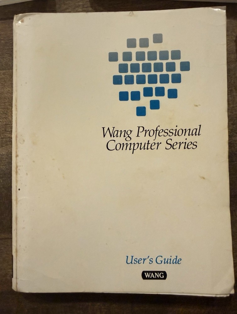 LOT 5 Wang Professional Computer Series BASIC LANGUAGE USER'S GUIDE TROUBLESHOOT