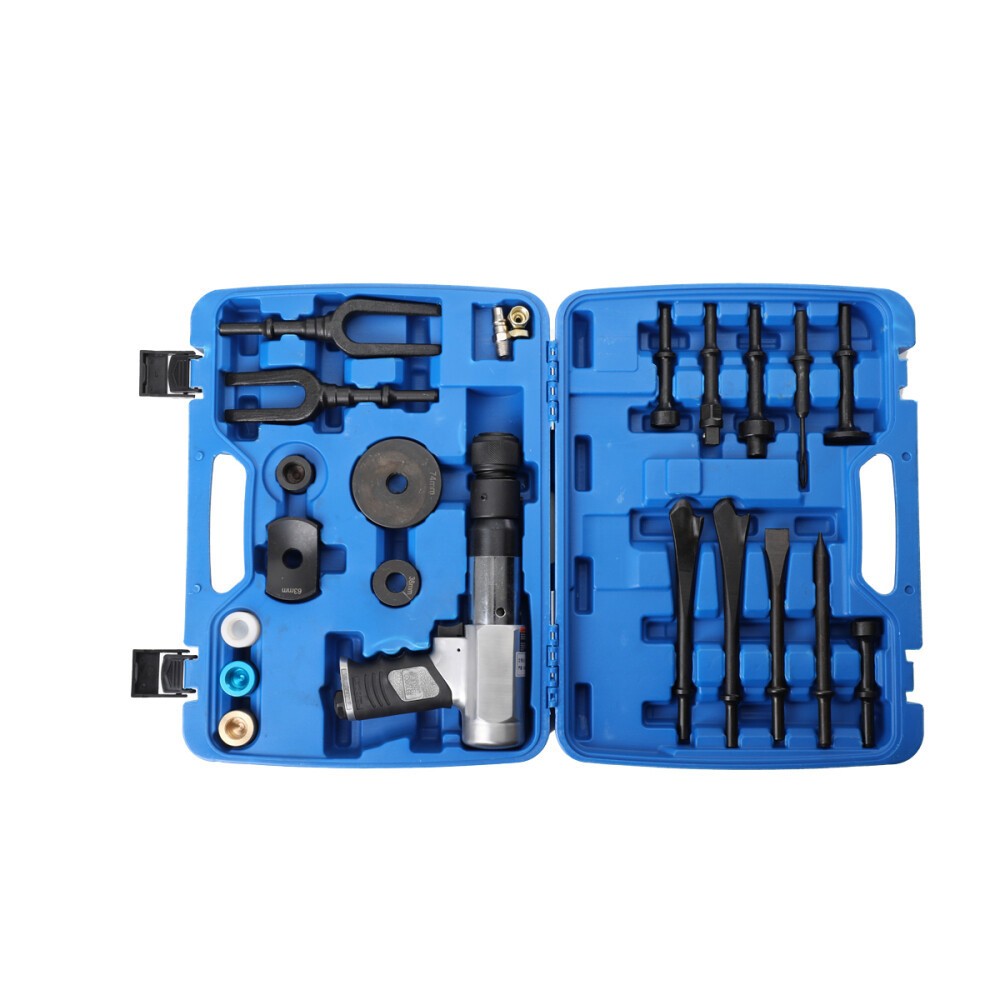 Multi-Functional Pneumatic Air Hammer Tool Set with Case & Chisel Kit Heavy Duty