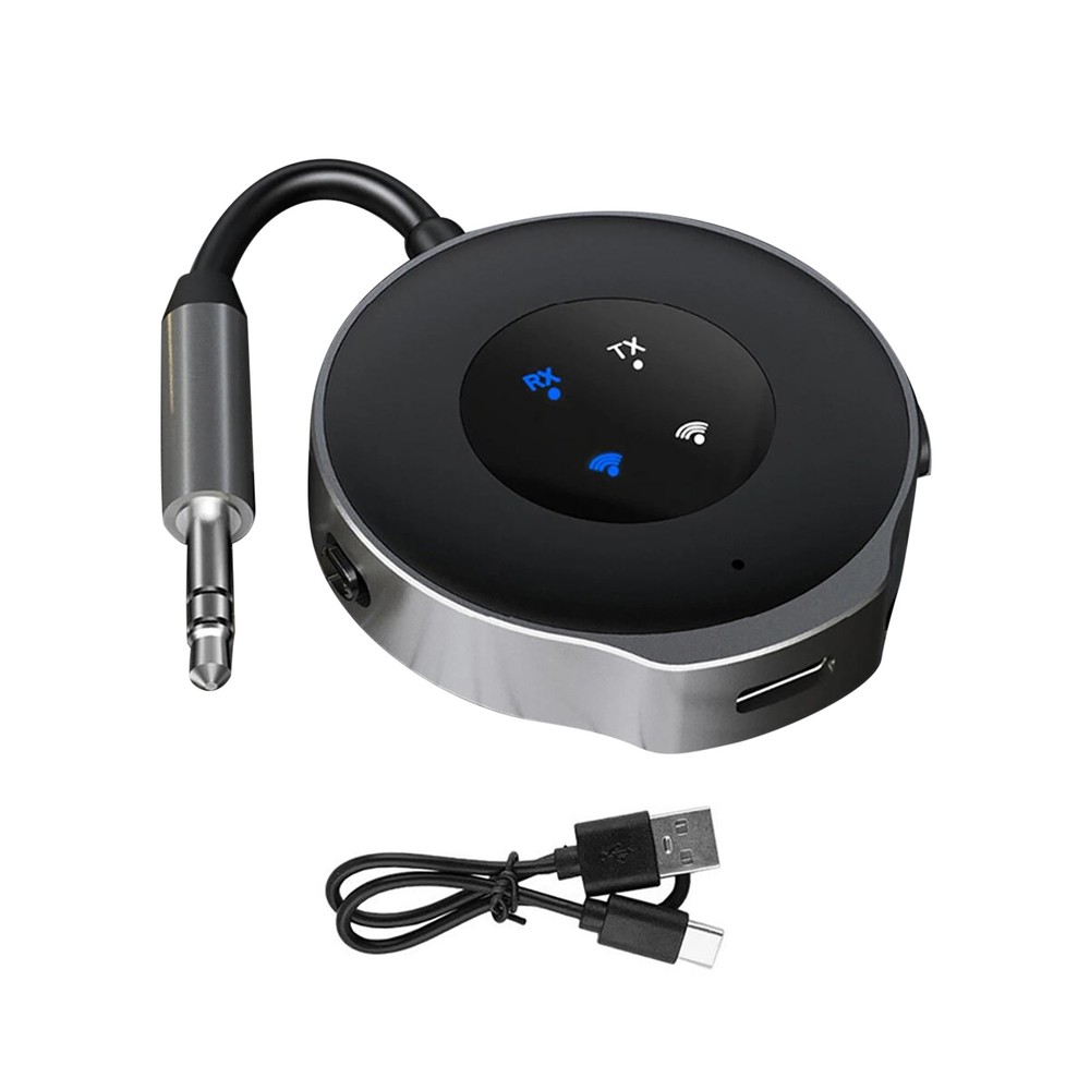 Bluetooth 5.3 Wireless Audio Transmitter Receiver Car Aux Adapter 3.5mm Jack