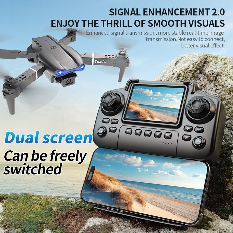 4K HD Drone With Remote Control, Dual Camera One-Touch Operation