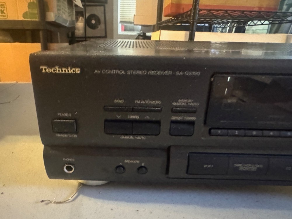 Technics AV Control Stereo Receiver SA-GX190 Works