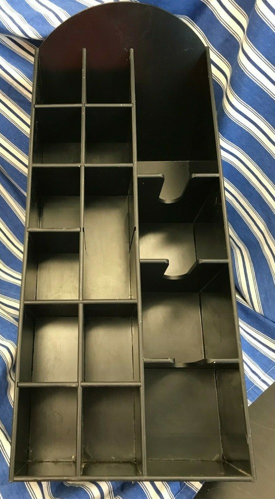Dispense-Rite  Lid, Straw & Condiment Organizer Black Polystyrene Adjustable