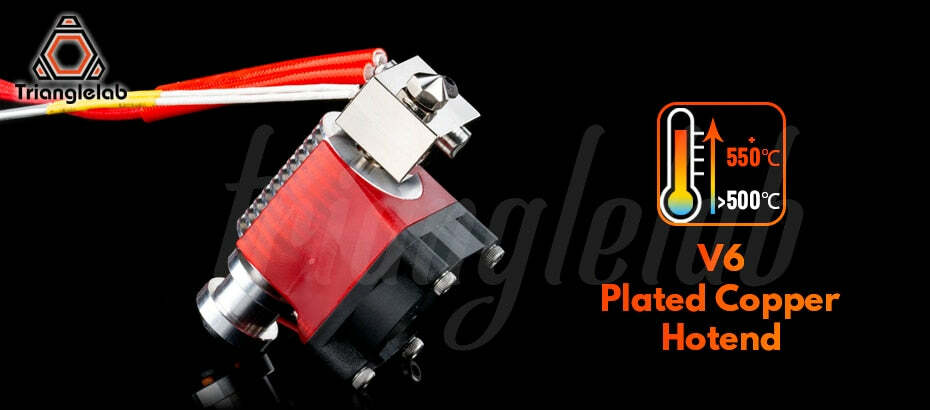 V6 Plated Copper / Titanium Alloy Hotend Kit