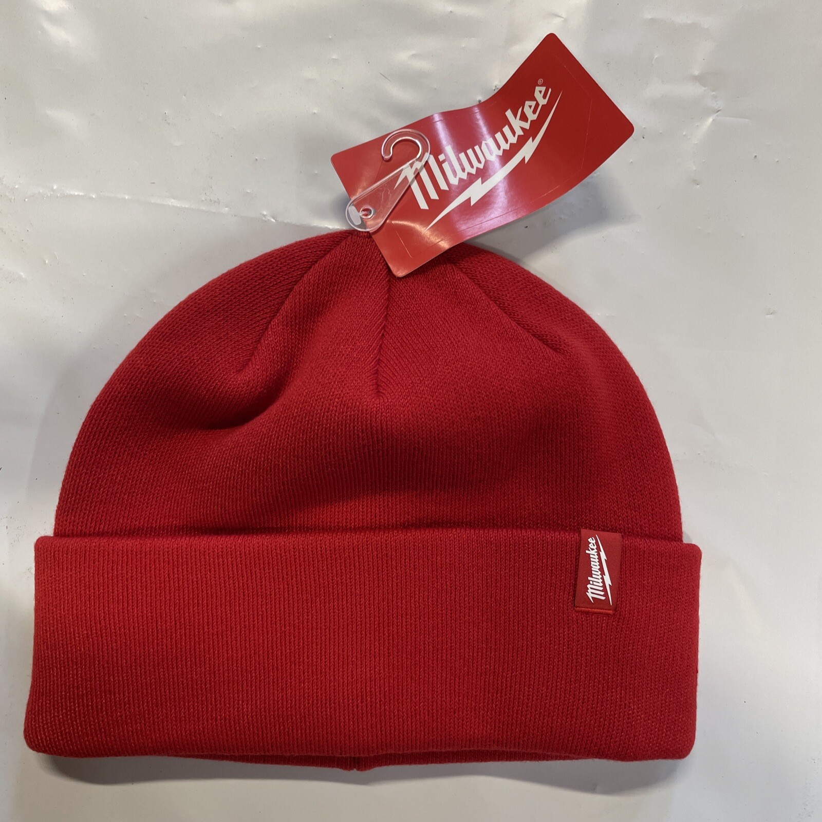 Milwaukee 503R Red Cuffed Beanie One Size Fits All New
