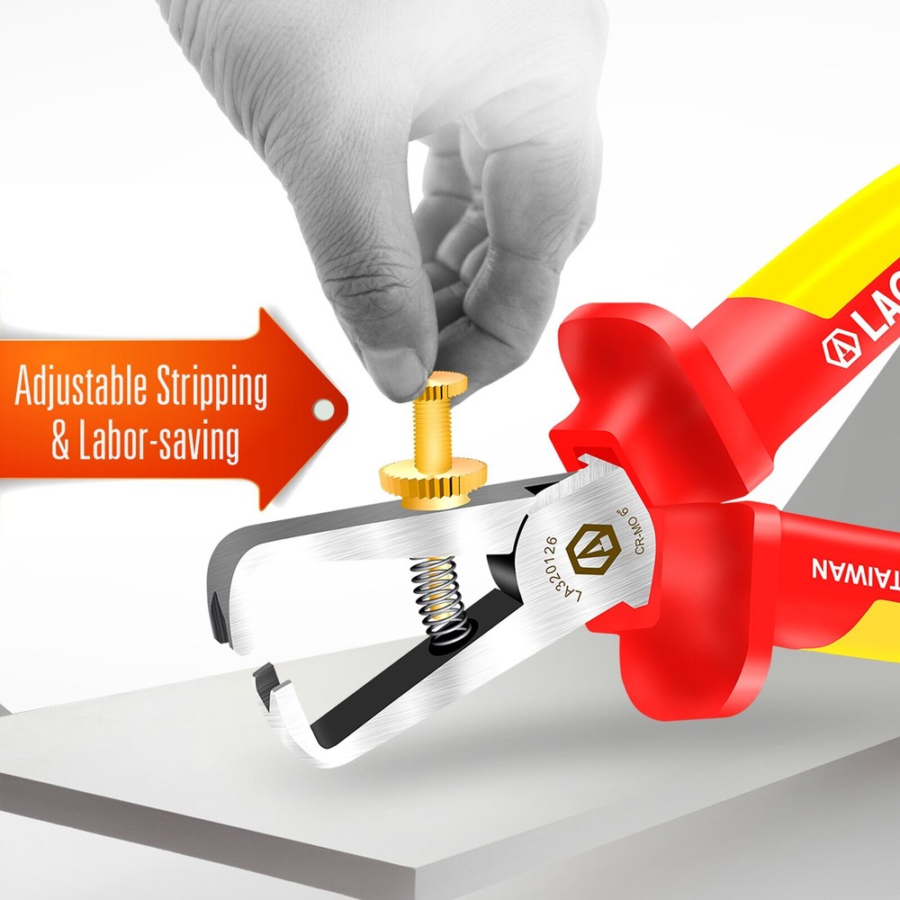 6Inch VDE Wire Stripper 1000V Isolate Cable Stripping Plier Stripping Tool