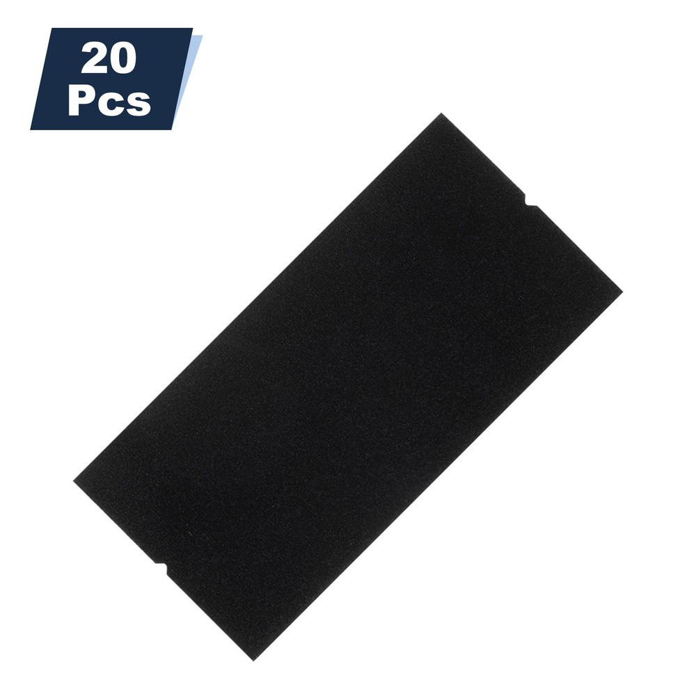 20pcs Squeegee Fabric 4 Inch Pre-Cut Self-Adhesive Replacement Felt, Black