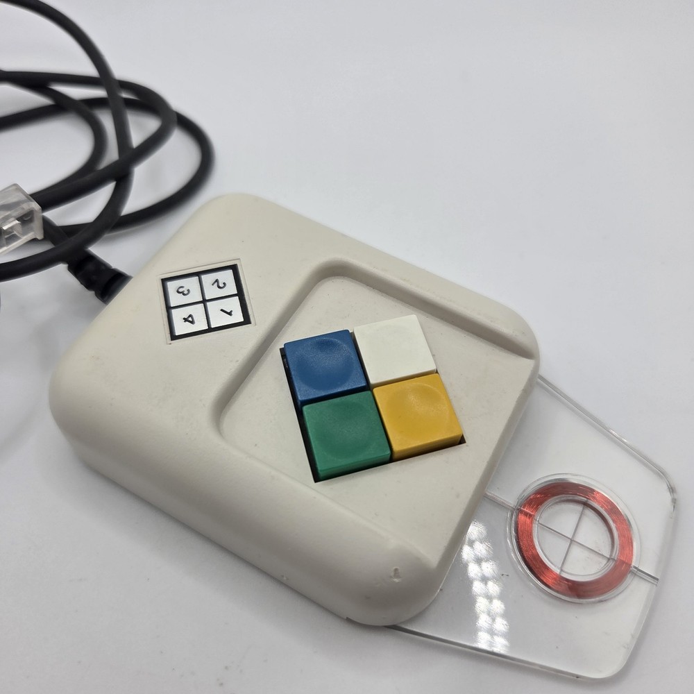 Summagraphics 29-0099 4-Button Cursor / Puck for Digitizer Tablets 1986