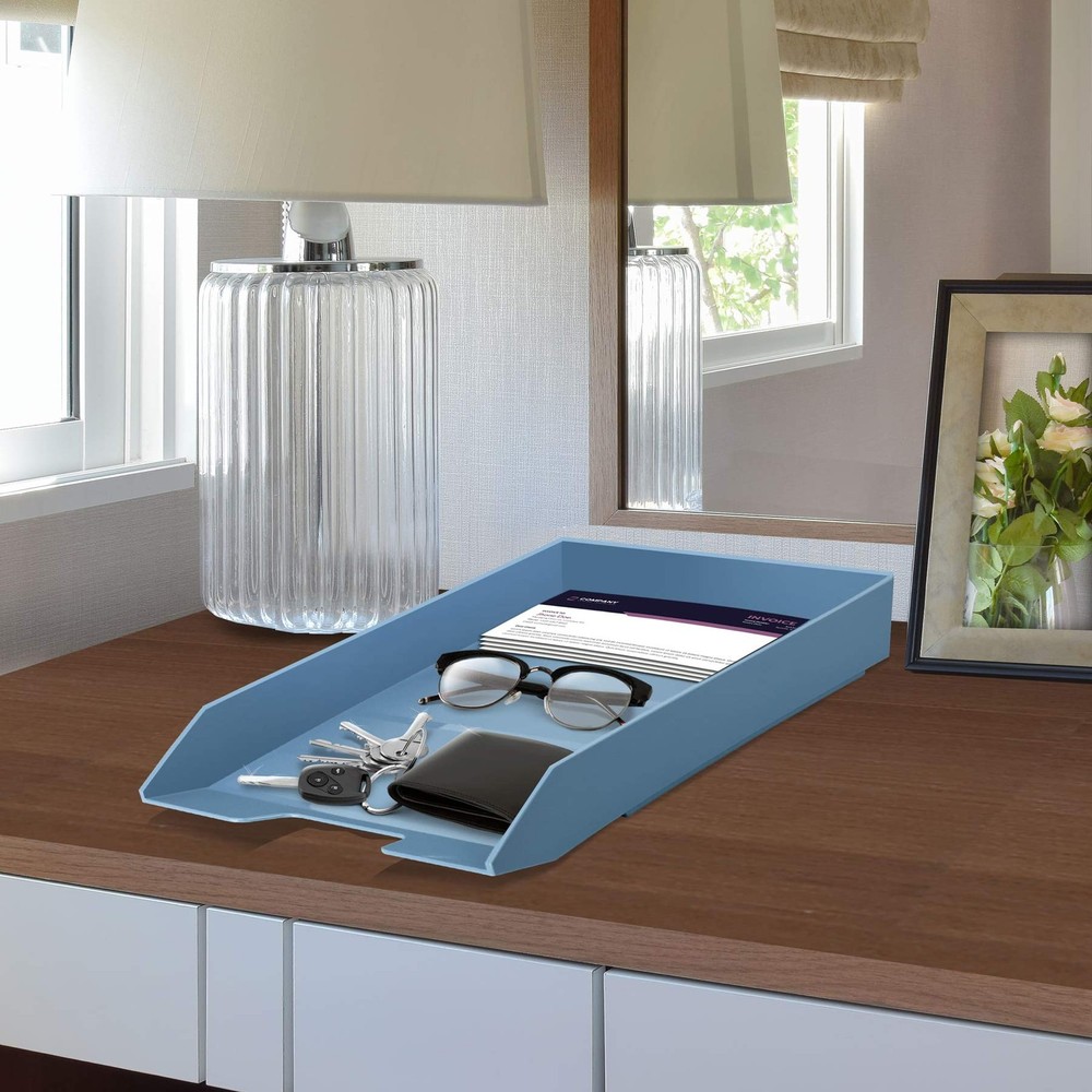 Stackable Letter Tray Front Load, Letter Size, Stacking Document Desk Office ...
