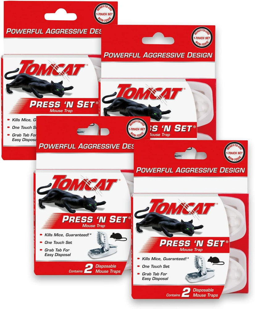 Press 'N Set Mouse Trap, 4-Pack (8 Traps)