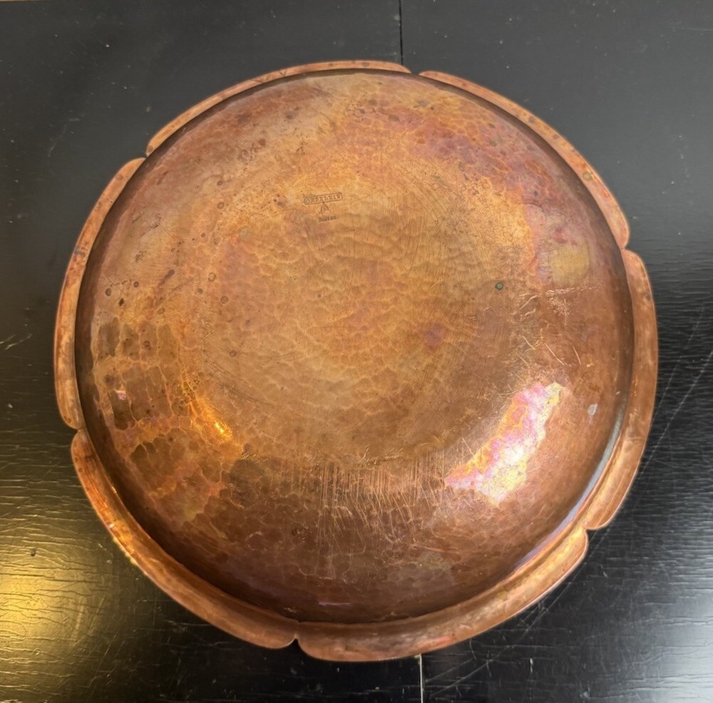 Vintage Gebelein Copper With Silver Bowl
