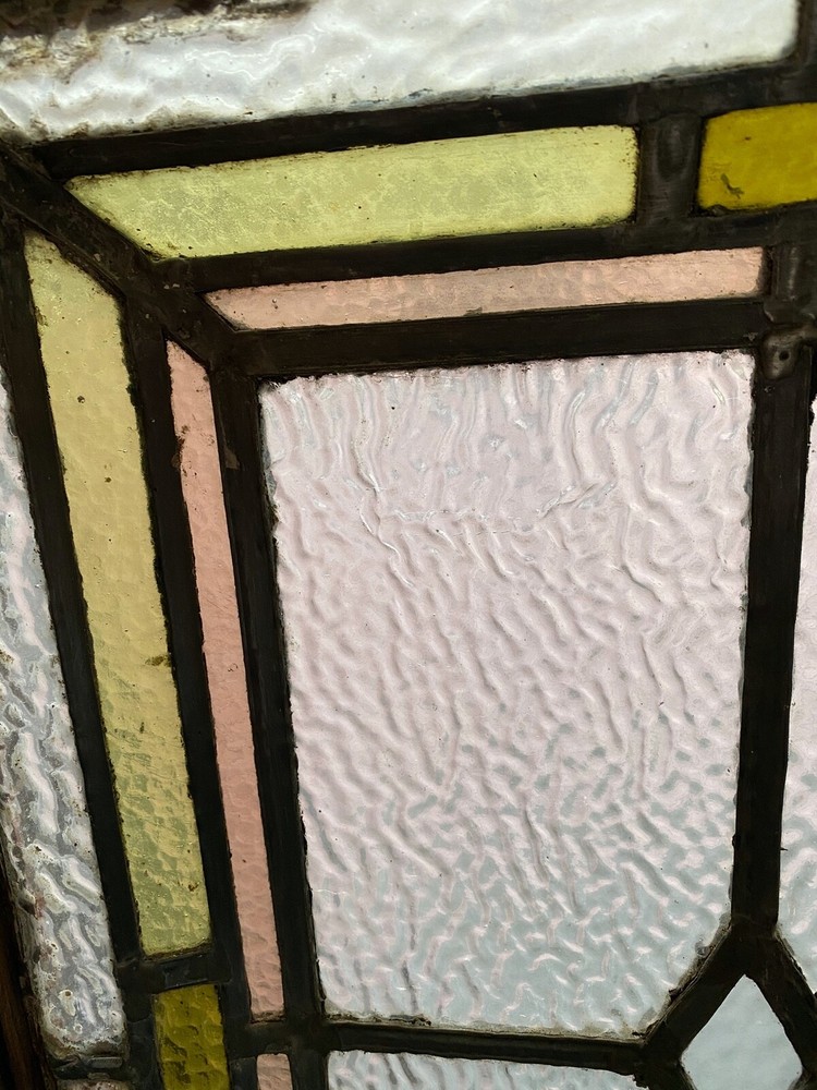 stained glass wreath window