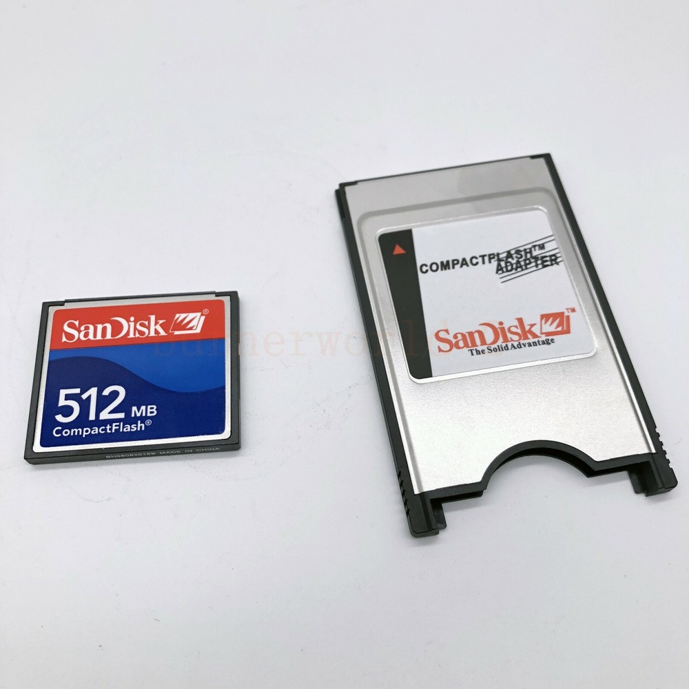 512MB Compact Flash Memory Card CF Card +PCMCIA Adapter+SSK USB2.0 reader FANUC