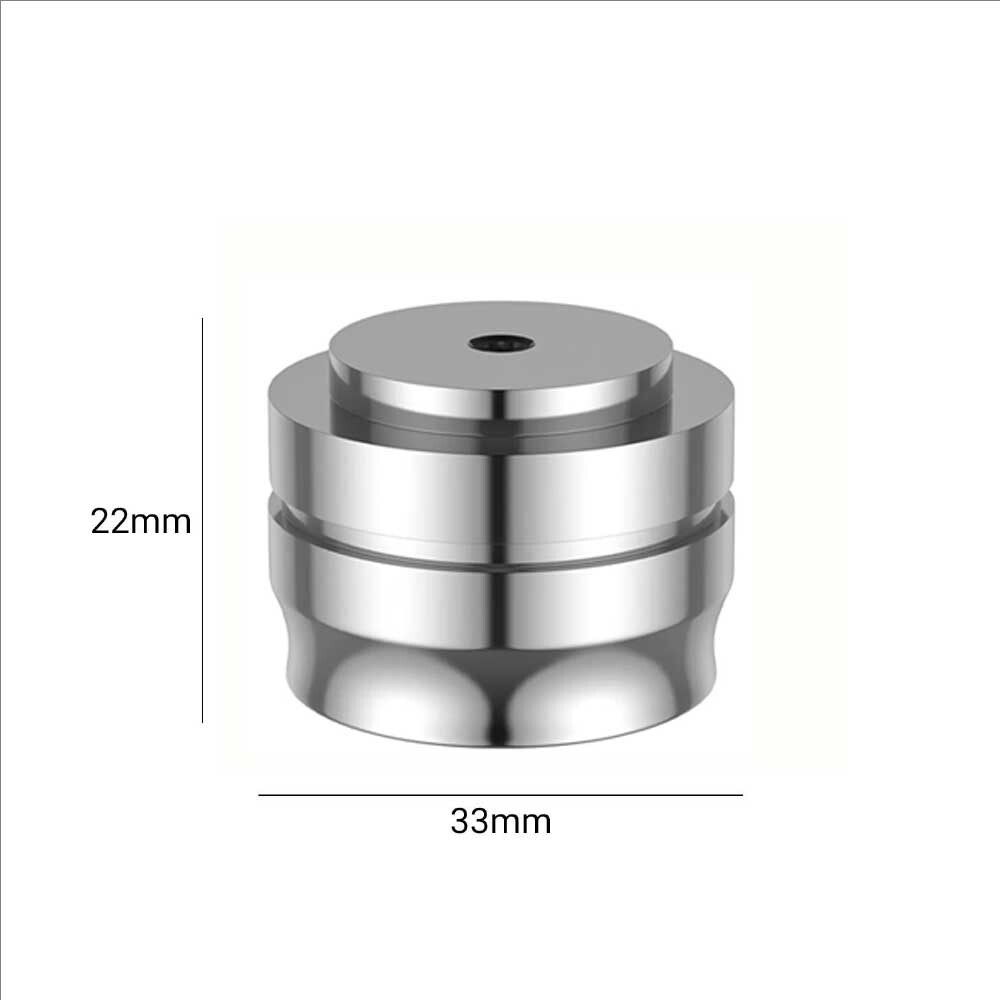 4*Aluminum alloy HiFi Audio Speaker Isolation Feet AMP Turntable Base Pad Silver