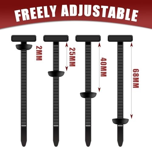 Pack Nylon Universal Cable Tie Buckle Zip Tie, Heavy Duty Self-Locking Push 200