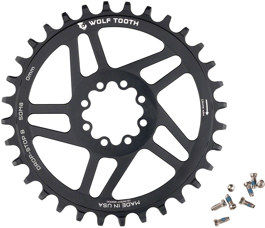 Wolf Tooth Direct Mount Chainring - 32t, SRAM Direct Mount, Drop-Stop B, For