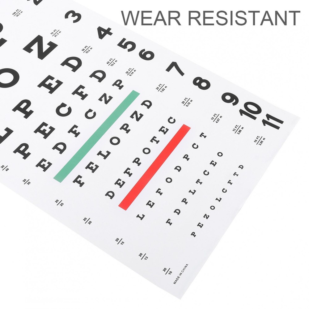 Eye Chart Eye Testing Chart Visual Acuity Measuring Eye Charts Set for Eye Exam