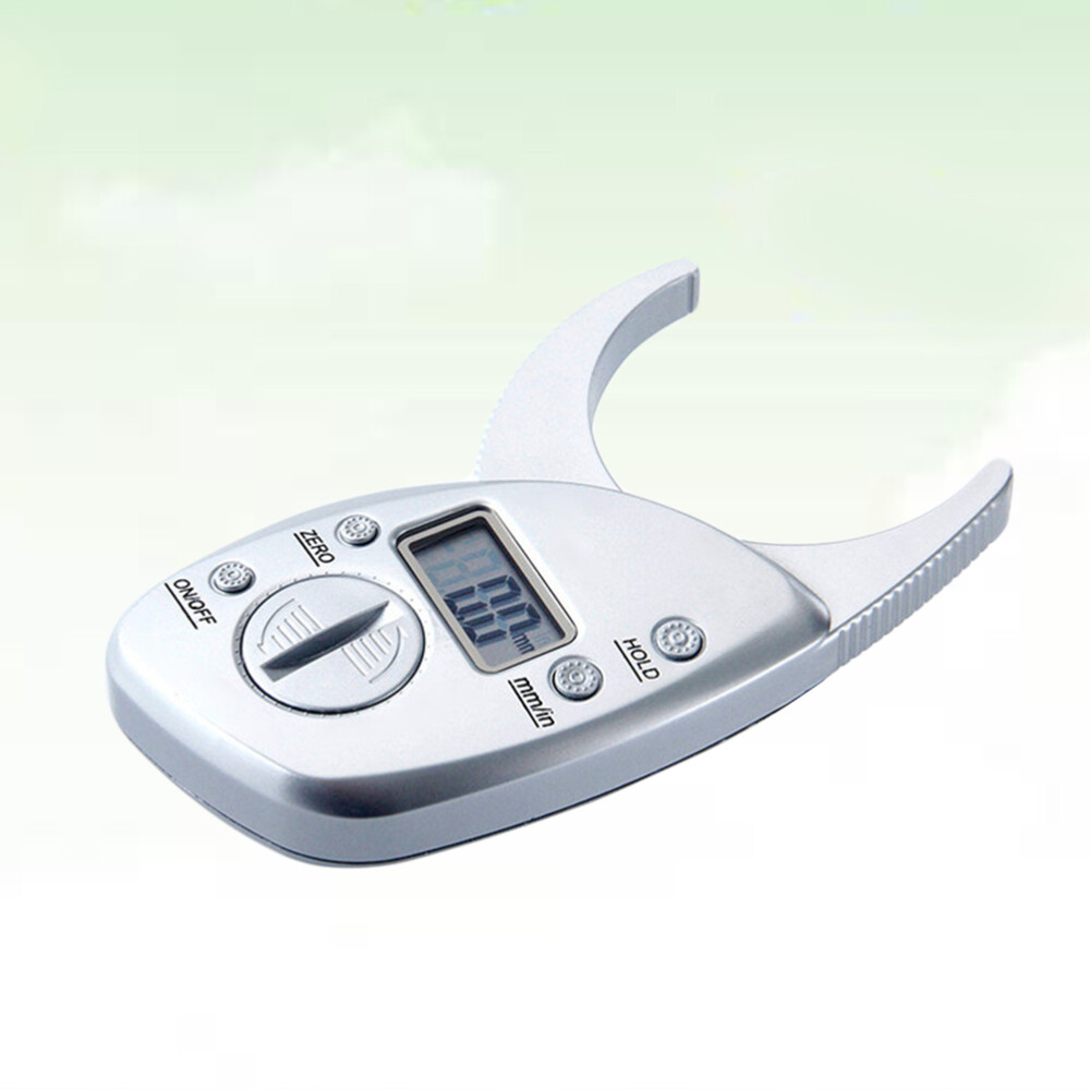 Fitness Body Fat Caliper Clip Fat Measuring Tool with LCD Display Fold Analyzer