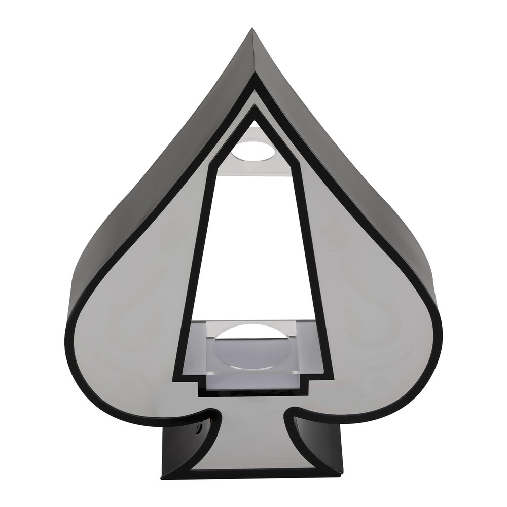 Acrylic Wine Bottle Display Stand, Desktop LED Lighting Wine Bottle Display Rack