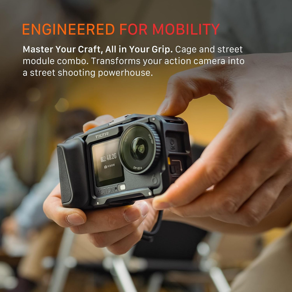 DJI Osmo Action 6 Street Snap Kit | Full Camera Cage & Quick Release Hand Grip |