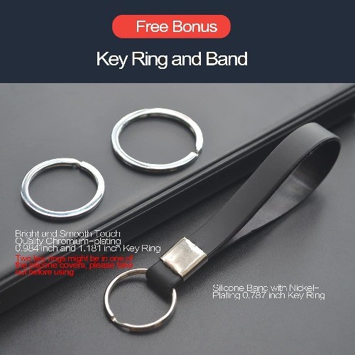2pcs Compatible with Key Fob Cover Case Key Chain Protector Keyless Remote Black