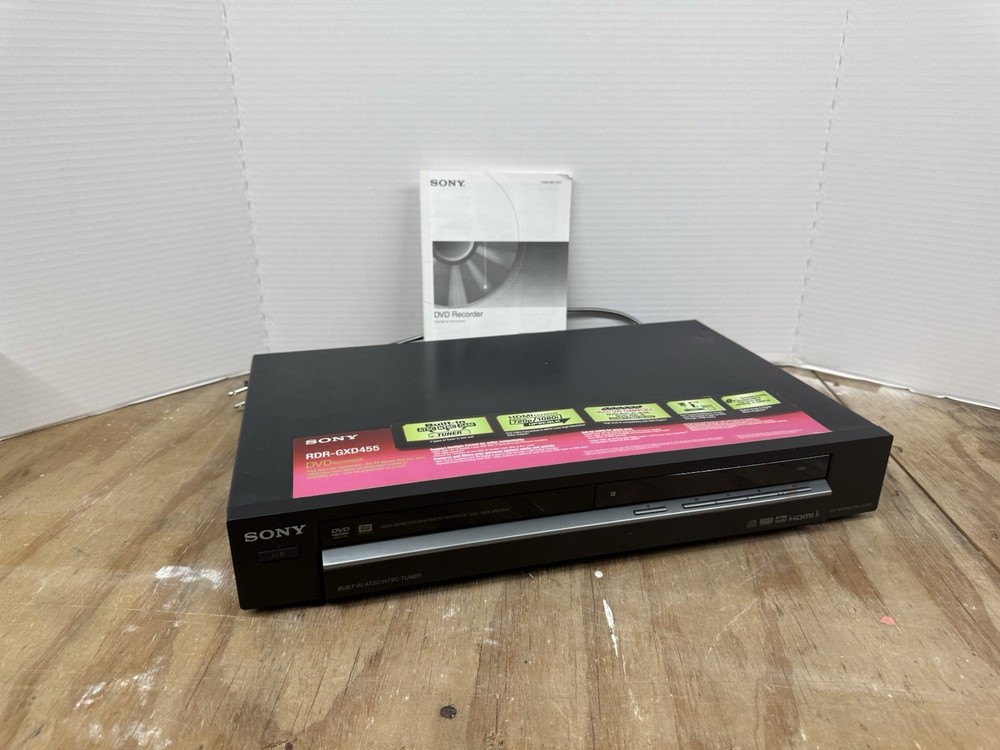 Sony DVD Player Recorder HDMI Tuner NO REMOTE-RDR-GXD455 FULLY TESTED