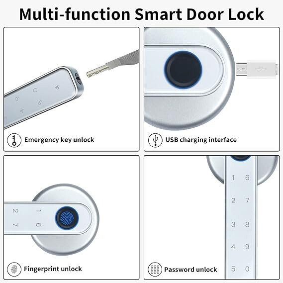 Fingerprint Door Lock Touchscreen Biometric Keyless Entry