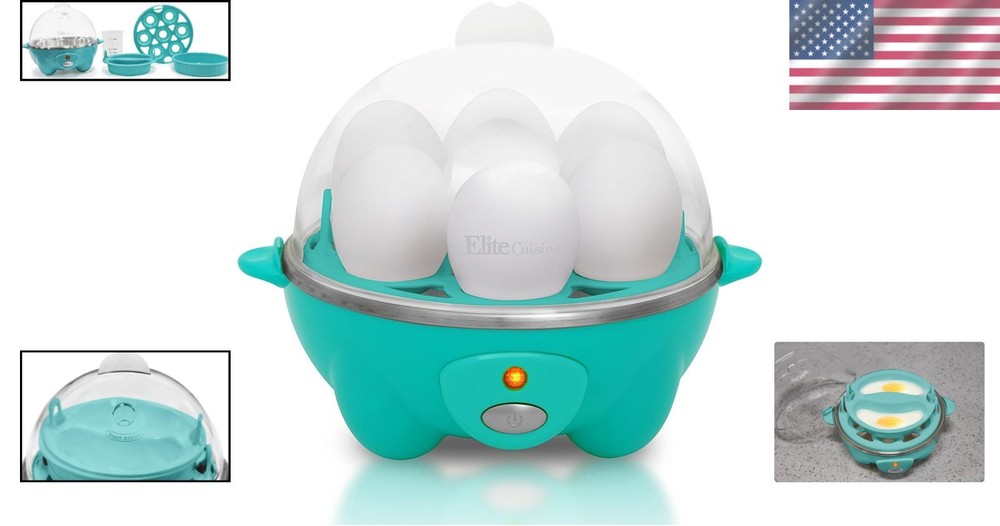 Colorful Electric Egg Cooker: Rapid Boiling for 7 Eggs with Buzzer Alert & Timer