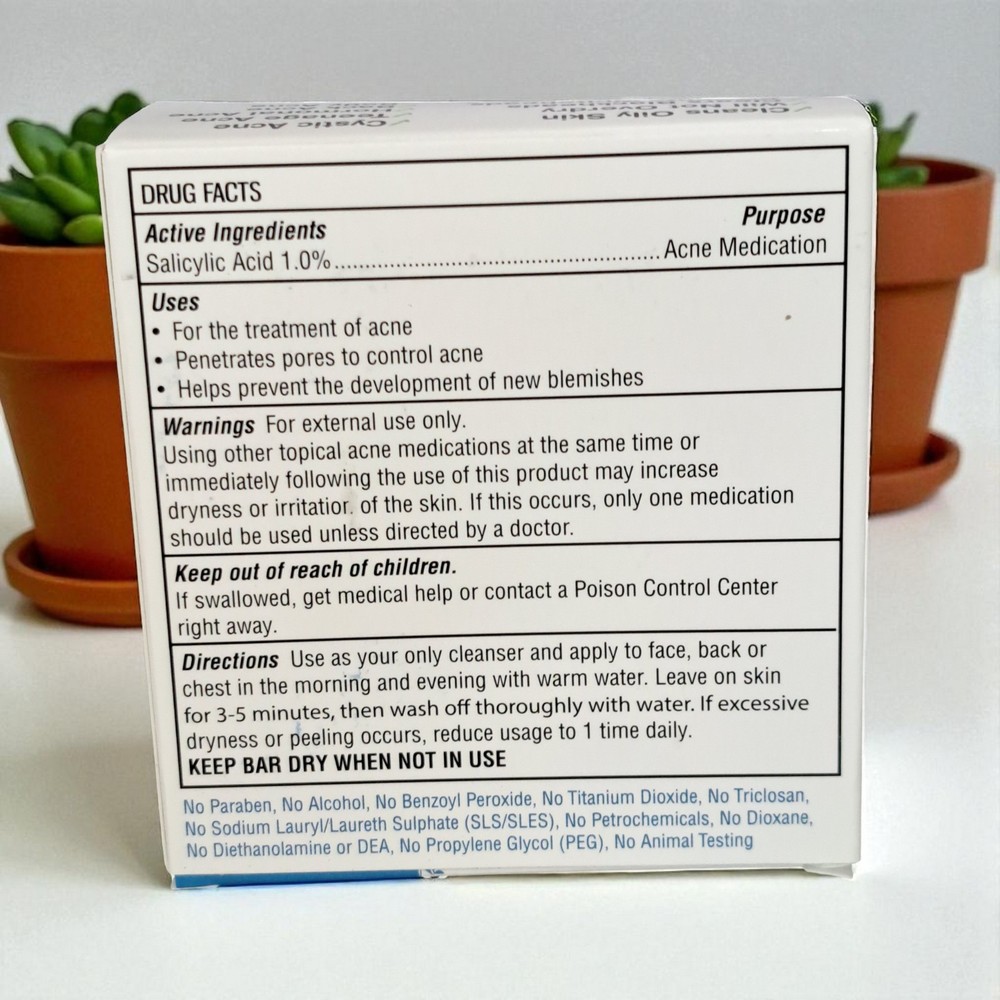 Truly Clear One Step Acne Solution Blemish Bar 3.5oz SEALED NIB