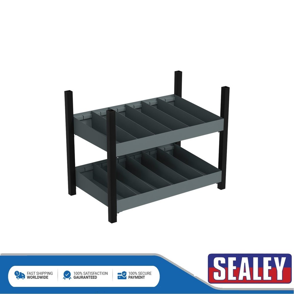 Sealey Modular Storage Mid Unit 2 Compartment Shelve 580mm APMRM4