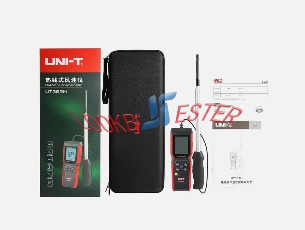 UNI-T UT362H Hot Wire Anemometer Sensor Wind Velocity/Volume/Temperature Tester