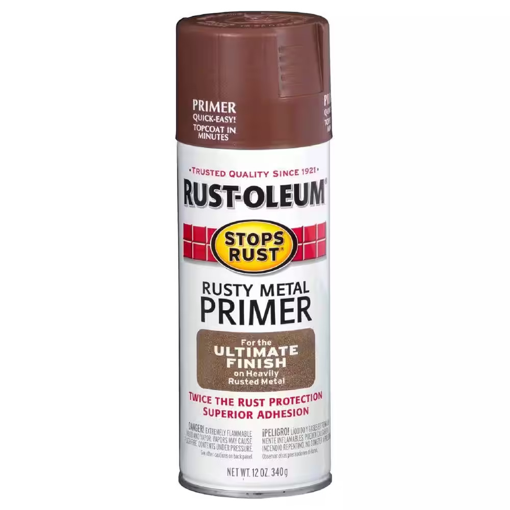 12 Oz. Flat Rusty Metal Primer Spray (6-Pack)