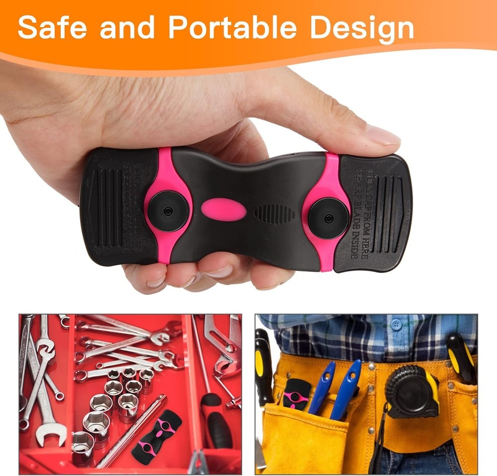 Razor Blade Scraper Tool, Cleaning Scraper Tool with 20Pcs Metal & Plastic Razor