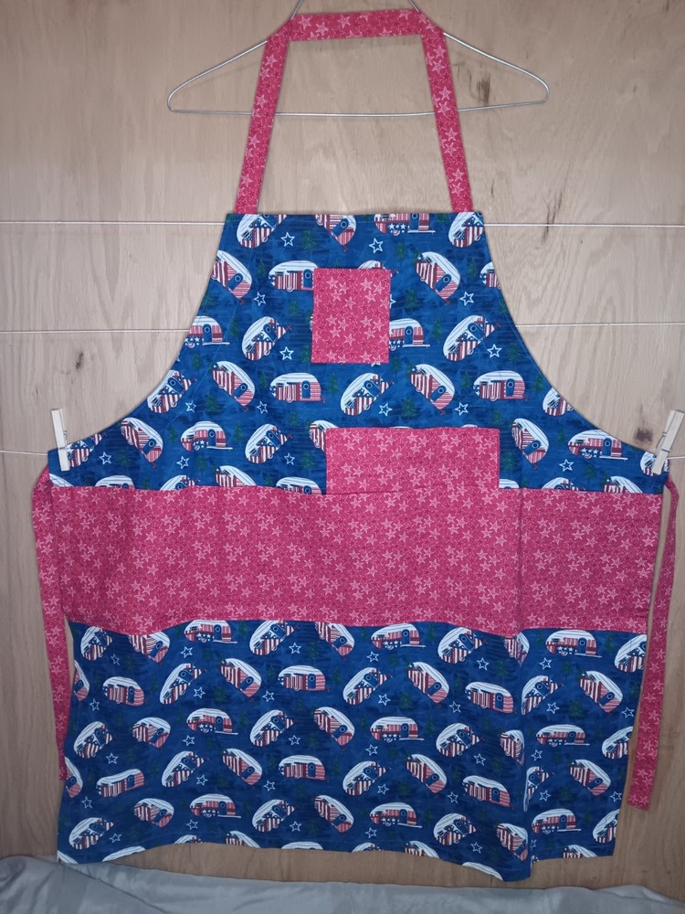 Independence Day Camper Apron Adult Size Adjustable Strap