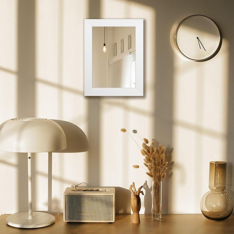 Beveled Wall Mirror HD Float Glass Easy Install Rectangular Home Décor 12x16 New