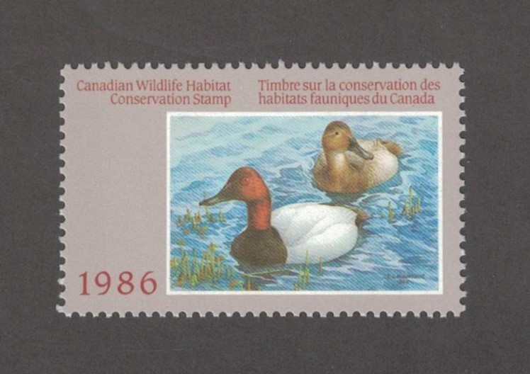 CD2 - Canada  Duck Stamp. MNH. OG. Single.  #02 CD2