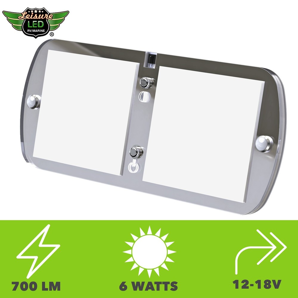 12V RV LED Ceiling Dome Multi Color Dimmable Slim Surface Mount Light for Camper